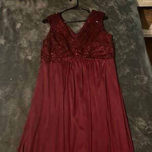 Wine colored formal dress